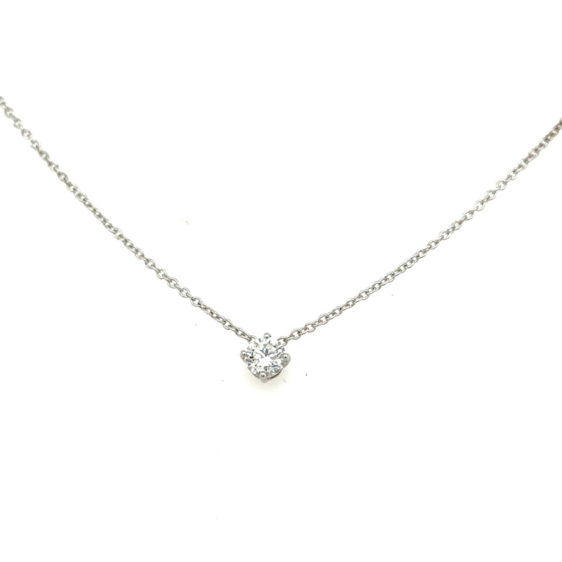 18ct White Gold Lab Grown Diamond Pendant 42pts