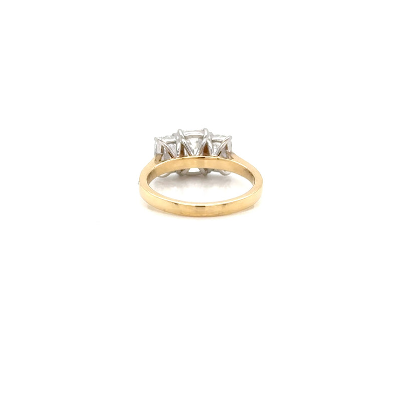 18ct Y Gold 3.46ct Lab Grown Diamond Ring