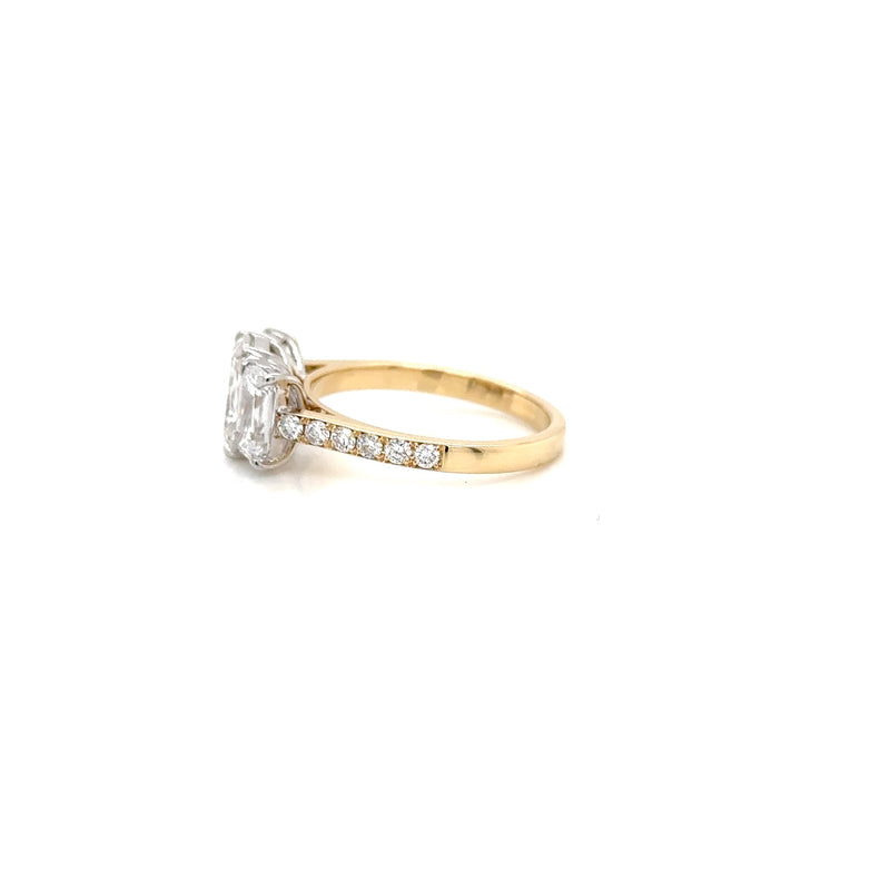 18ct Y Gold 3.46ct Lab Grown Diamond Ring