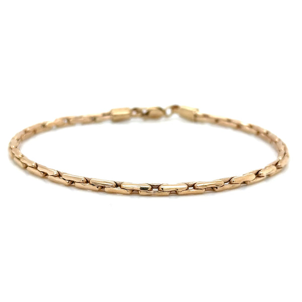 9ct Yellow Gold 2mm Swage Bracelet