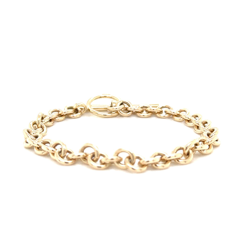 9ct Yellow Gold Cable 6mm Bracelet