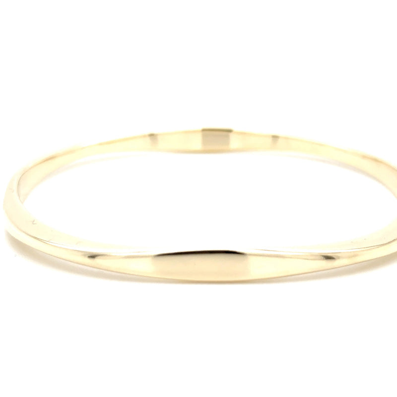 9ct Yellow Gold Handmade ESL Curve Bangle