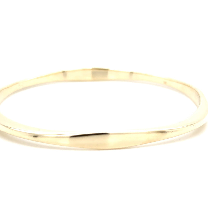 9ct Yellow Gold Handmade ESL Curve Bangle