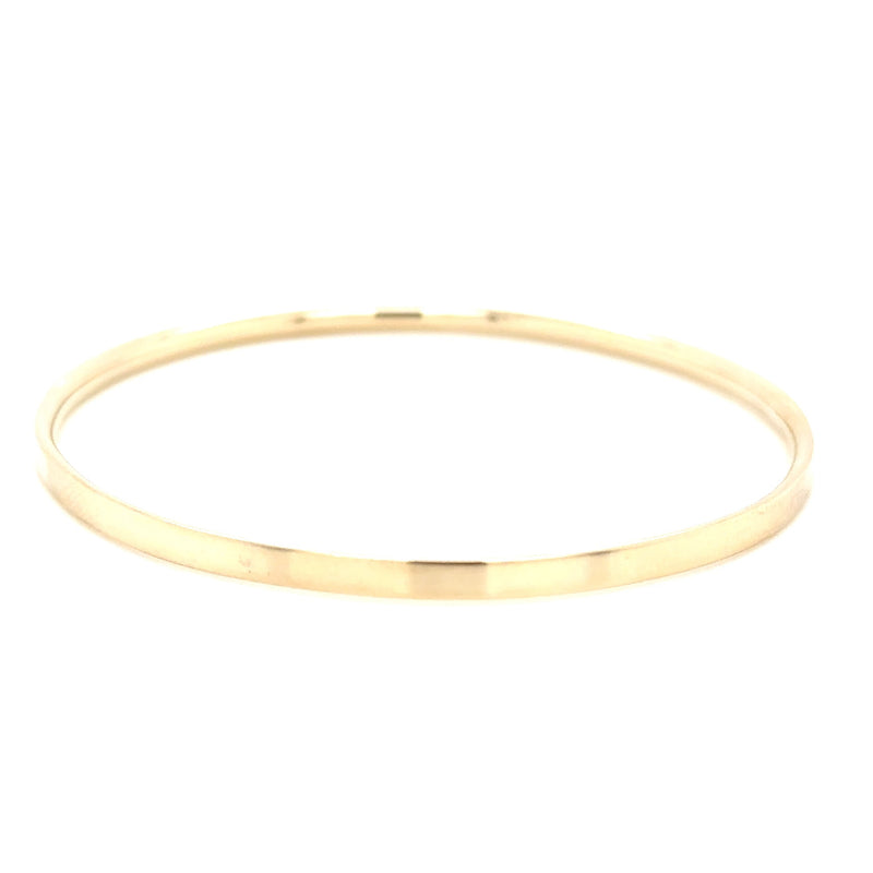 9ct Yellow Gold ESL Handmade Bangle  8.8grms