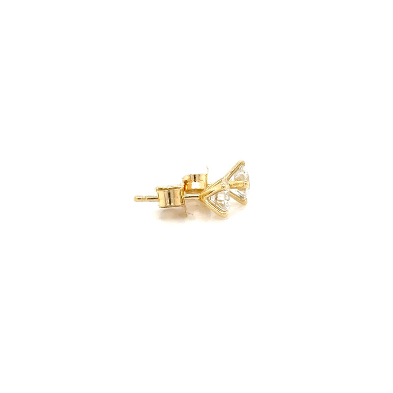 18ct Yellow Gold Lab Grown Diamond Stud Earrings 1.01ct