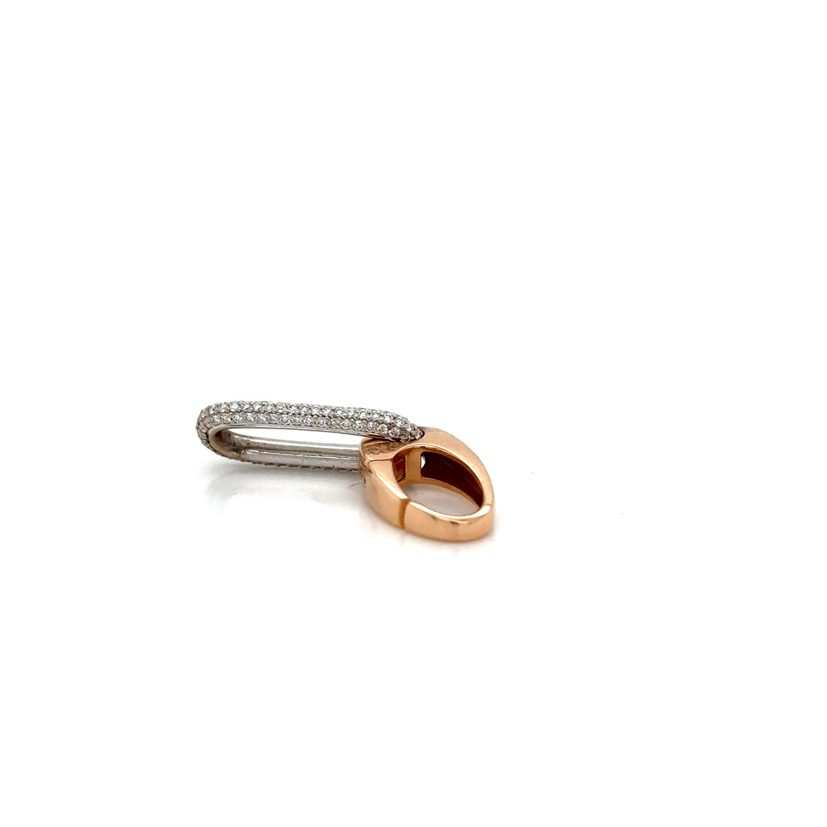 18ct Rose Gold and White Gold Diamond Clasp