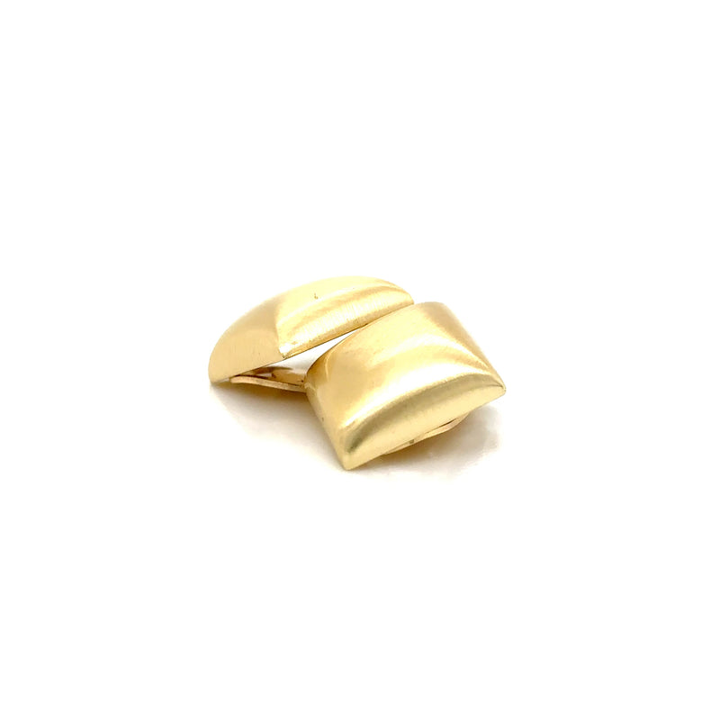 Aquaforte Gold Plated Square Clip On Earrings