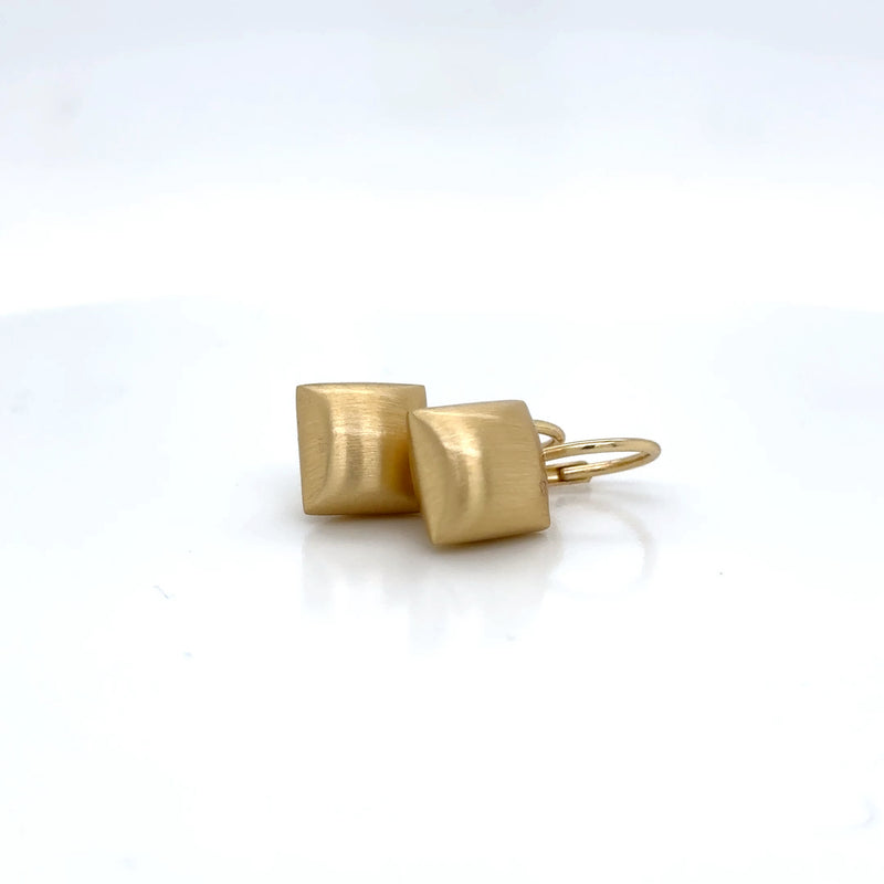 Aquaforte Gold Plated Square Earrings