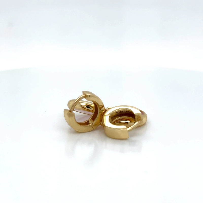 Aquaforte Gold Plated Pink Stone Earrings