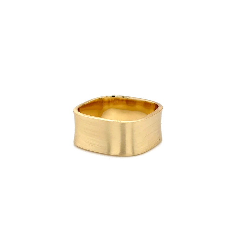 Aquaforte Gold Plated Square Ring