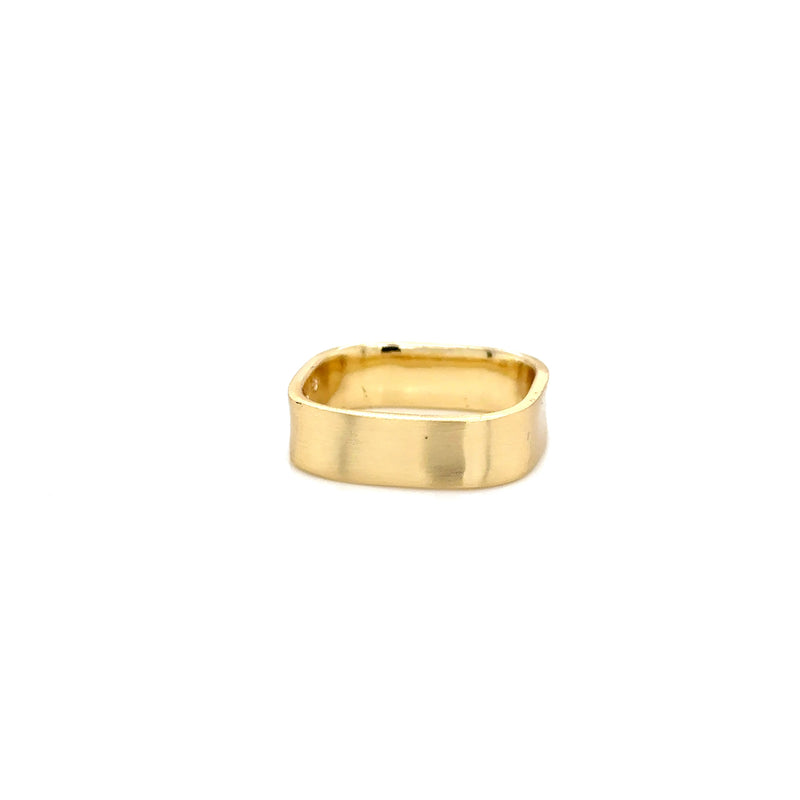 Aquaforte Gold Plated Square Ring Small