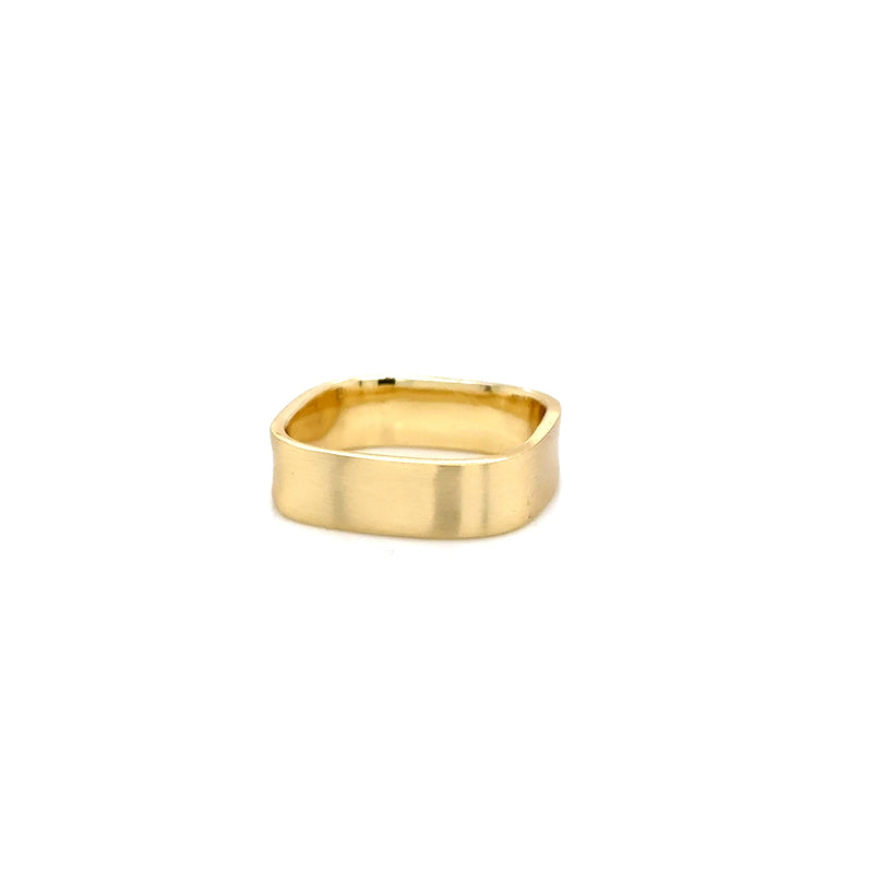 Aquaforte Gold Plated Square Ring Small