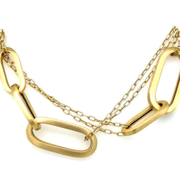 Aquaforte Gold Plated Oval Chain