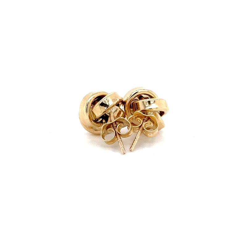 9ct Yellow Gold Knot Stud Earrings