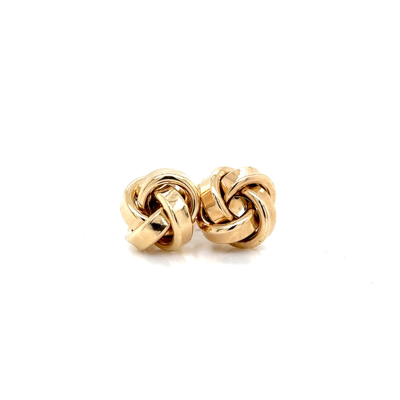 9ct Yellow Gold Knot Stud Earrings