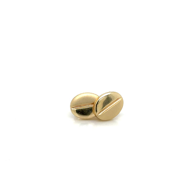 9ct yellow gold coffee bean