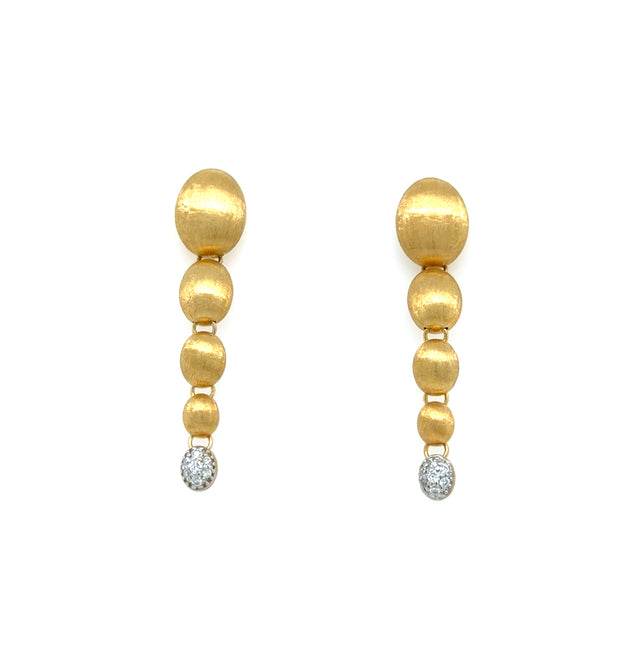 Nanis 18ct Yellow Gold and  Diamond Drop Earring