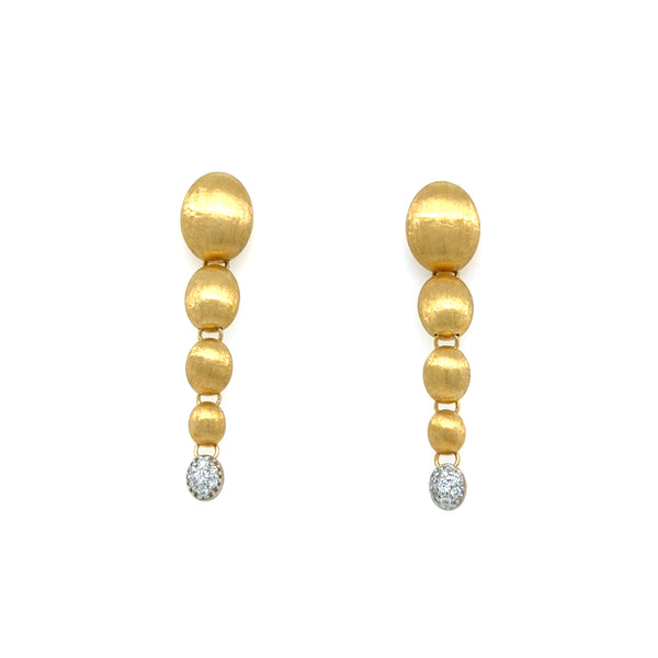 Nanis 18ct Yellow Gold and  Diamond Drop Earring