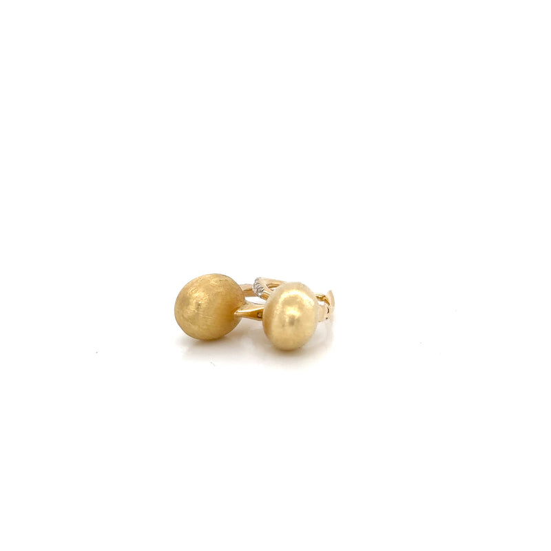 Nanis 18ct Yellow Gold and Diamond Medium Bead Earrings