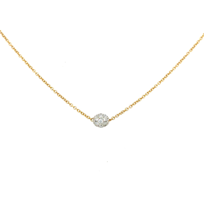 18ct Yellow Gold Nanis Dia Pendant