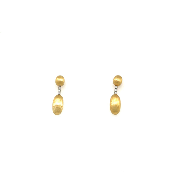 Nanis 18ct Yellow Gold and Diamond Earrings