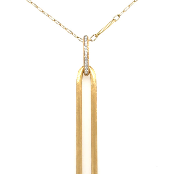 18ct Yellow Gold Nanis Dia Pendant