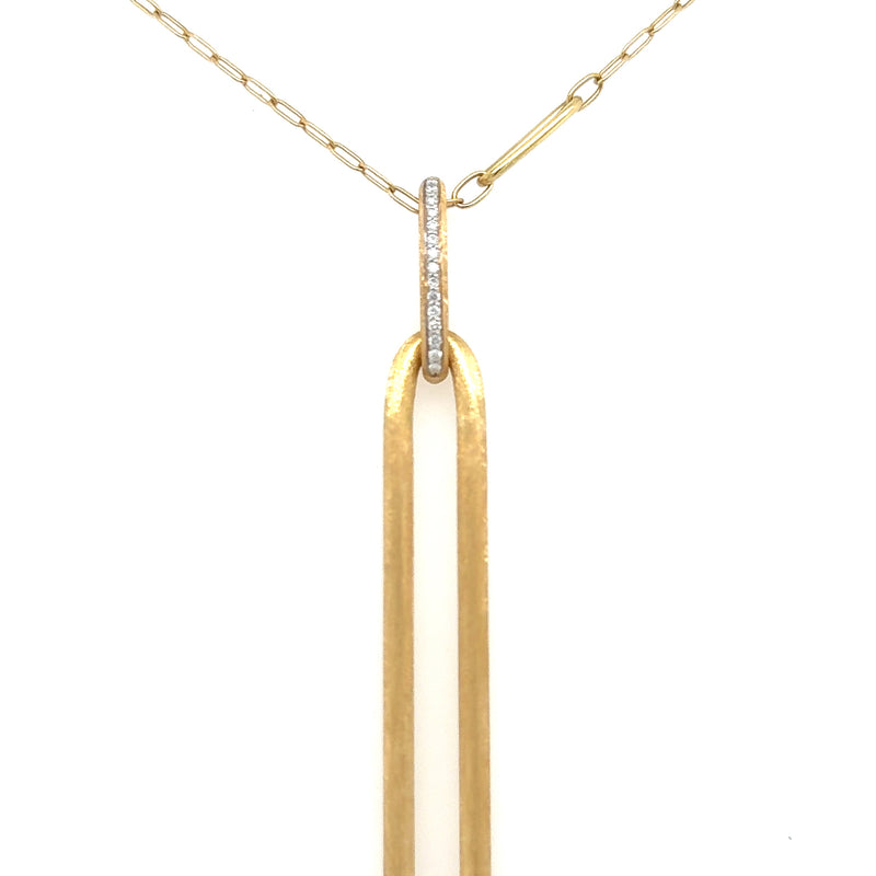 18ct Yellow Gold Nanis Dia Pendant