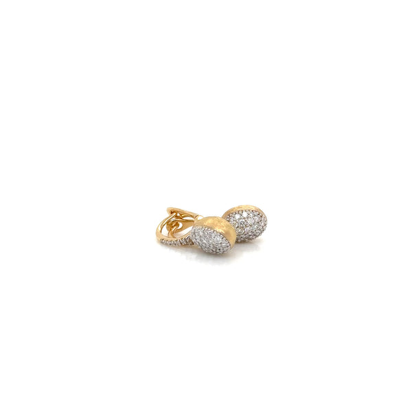 Nanis 18ct Yellow Gold and Diamond Small Bead Earrings