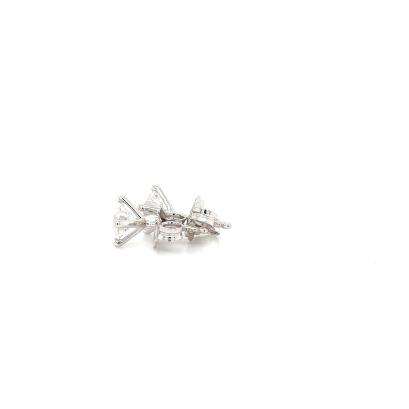 18ct W Lab Grown Diamond Stud Earrings 1.45ct