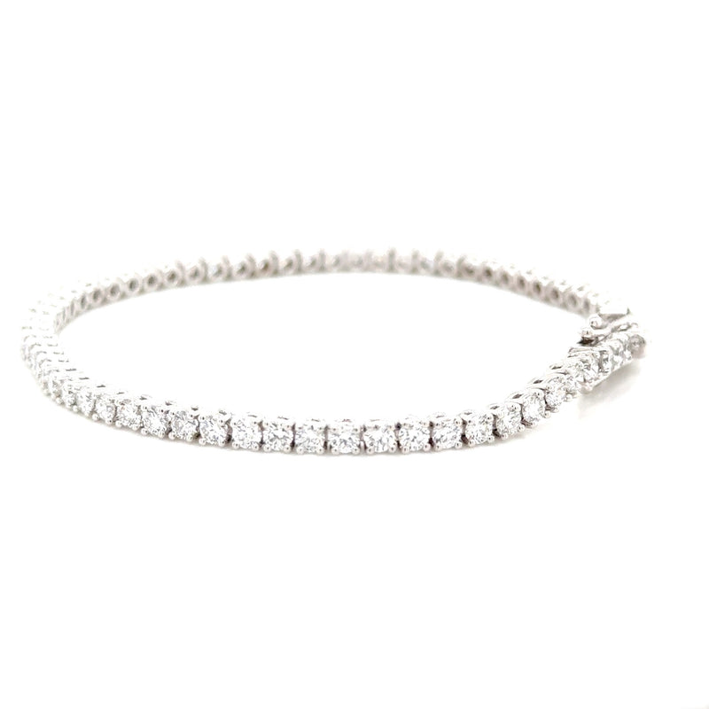 18ct W Lab Grown Diamond Bracelet 4.05ct