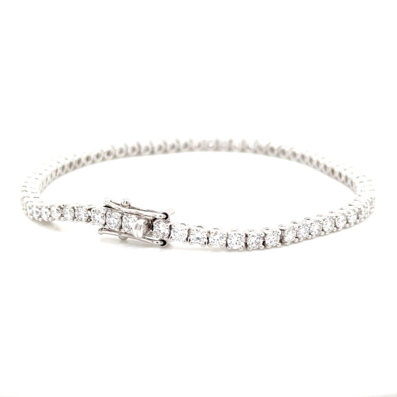 18ct W Lab Grown Diamond Bracelet 4.05ct