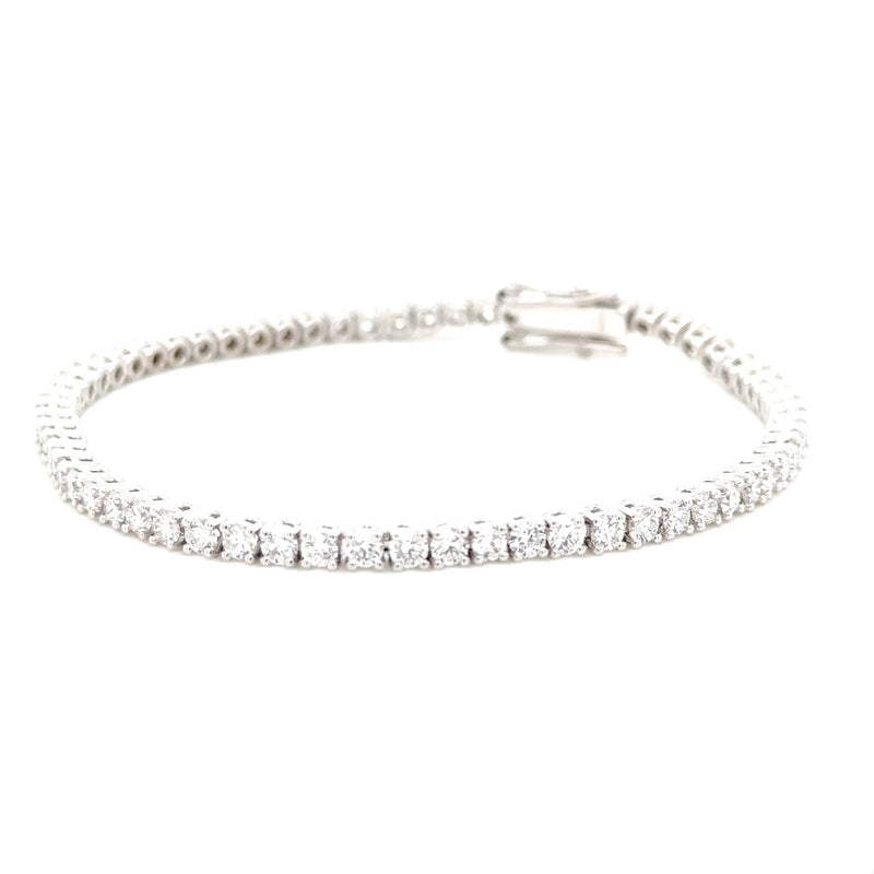 18ct W Lab Grown Diamond Bracelet 4.05ct