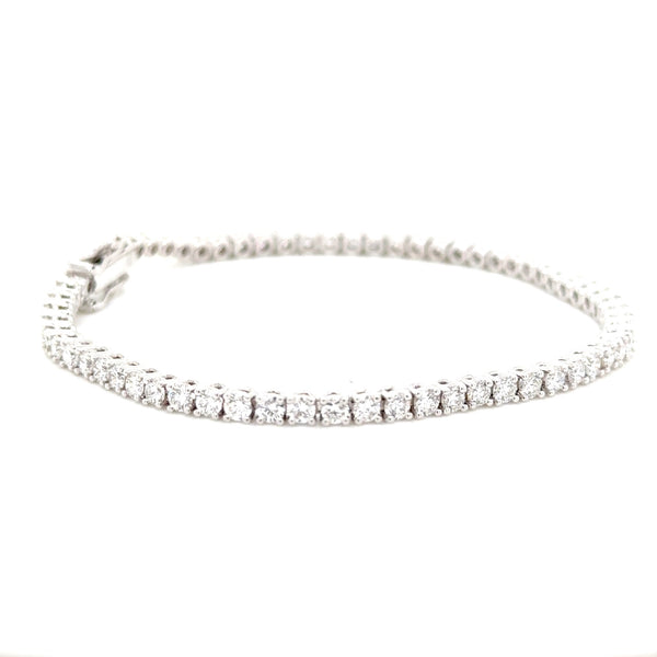 18ct W Lab Grown Diamond Bracelet 4.05ct