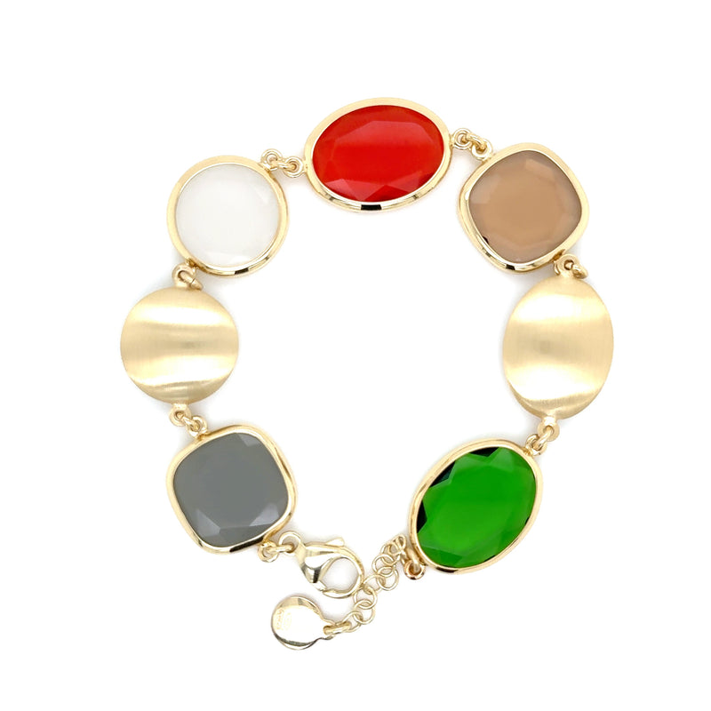 Aquaforte Gold Plated Coloured Bracelet