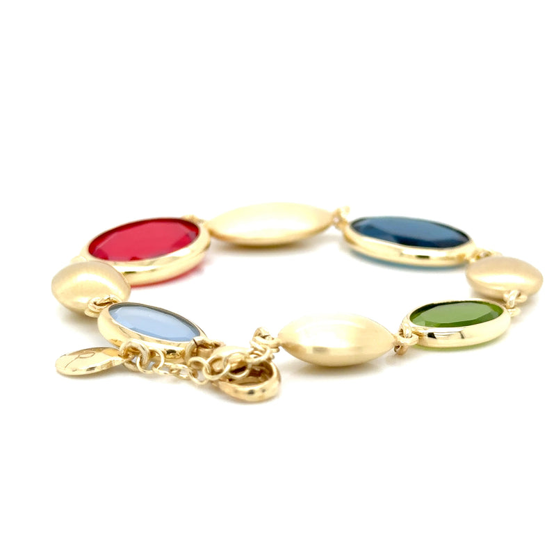 Aquaforte Gold Plated Coloured Bracelet