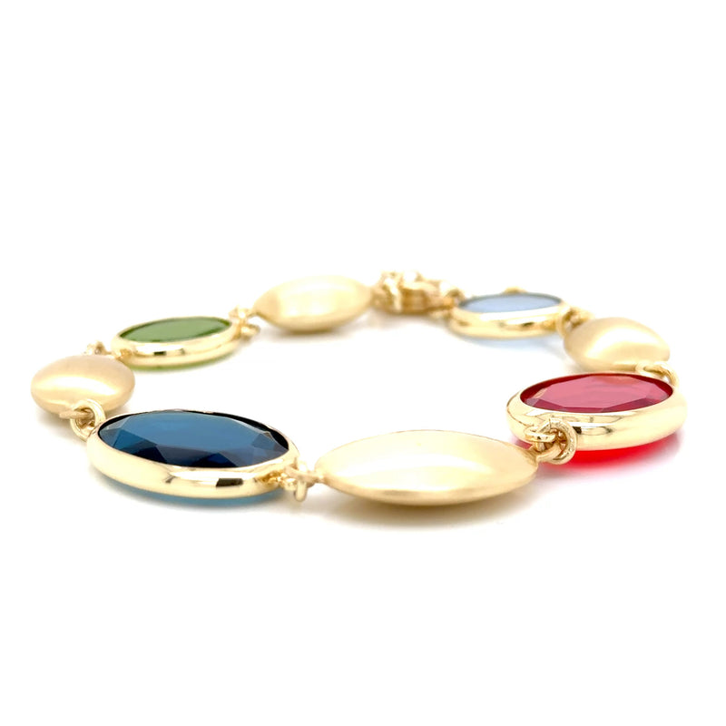 Aquaforte Gold Plated Coloured Bracelet