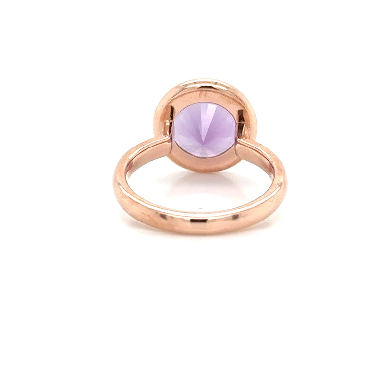 9ct Rose Gold Amethyst Ring