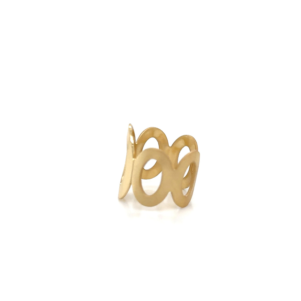 Aquaforte Gold Plated Oval Ring