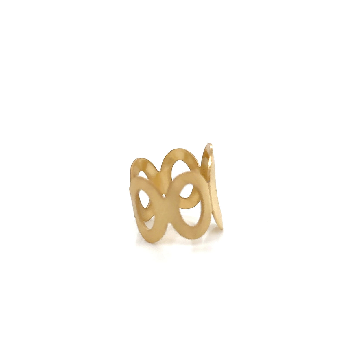Aquaforte Gold Plated Oval Ring