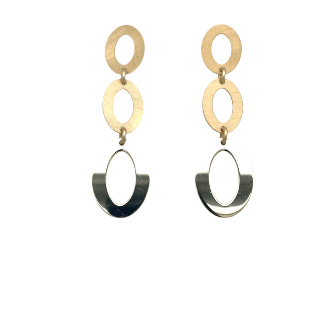 Aquaforte Gold Plated Drop Earrings