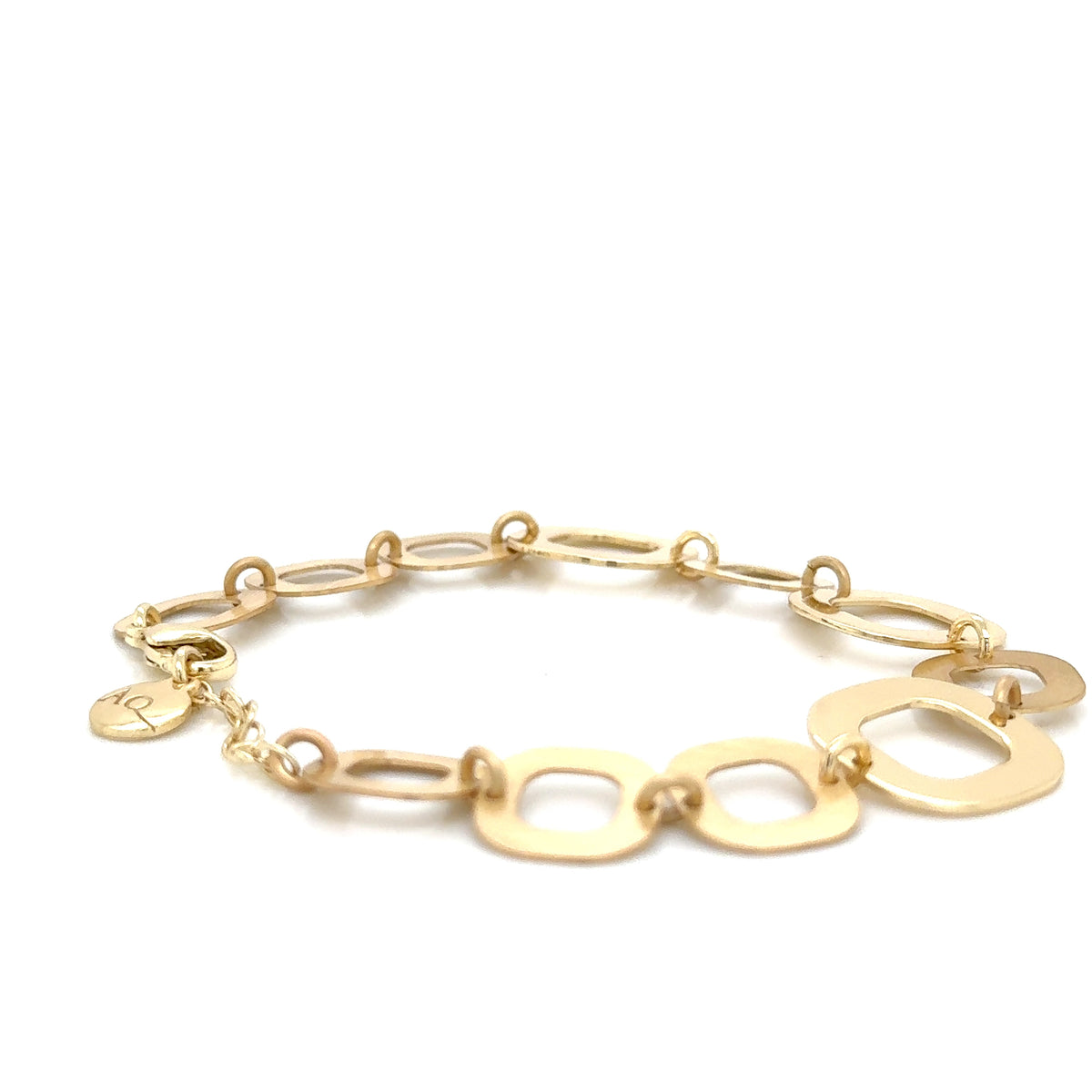 Aquaforte Gold Plated Square Bracelet