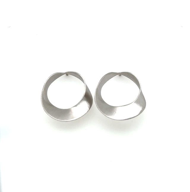 Aquaforte Silver Circle Earrings