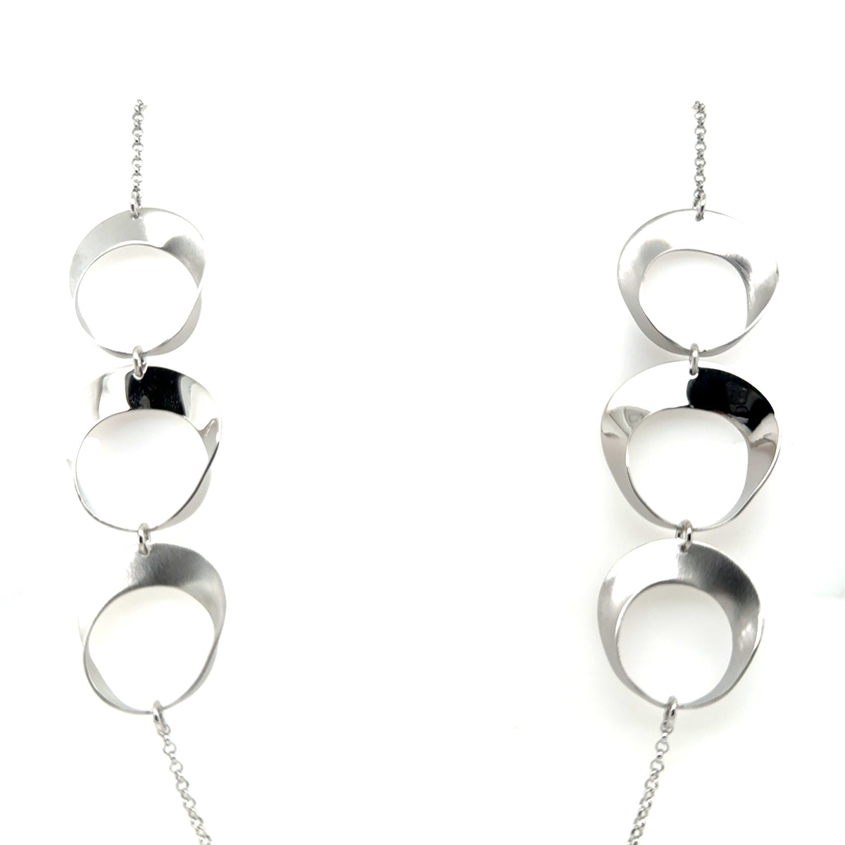 Aquaforte Silver Circle Long Chain