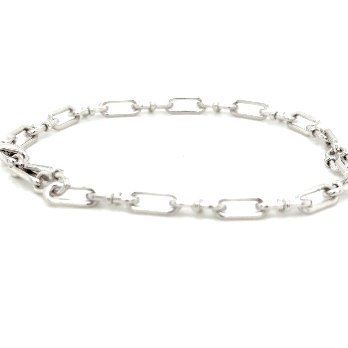 Aquaforte Silver Oval Link Bracelet