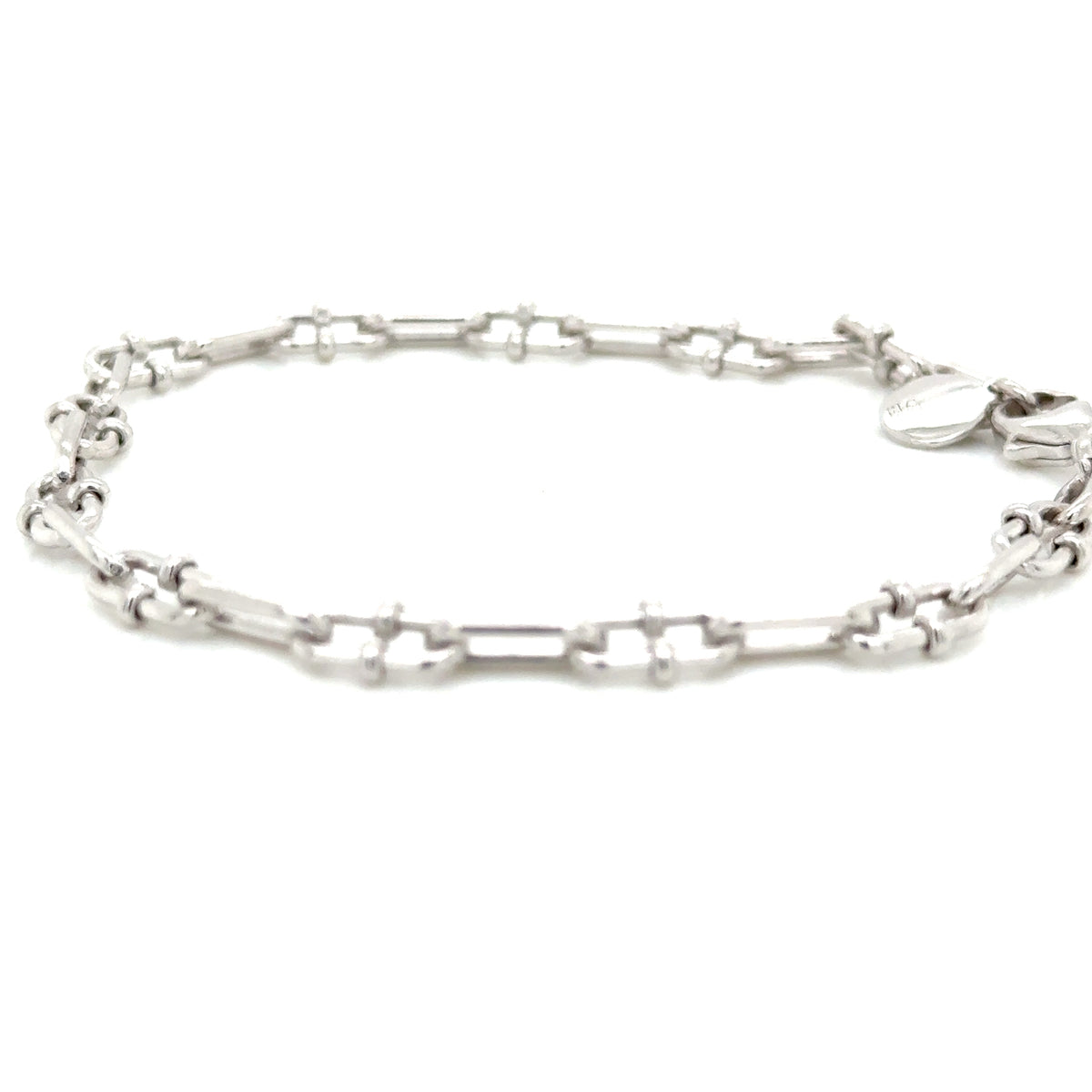 Aquaforte Silver Oval Link Bracelet