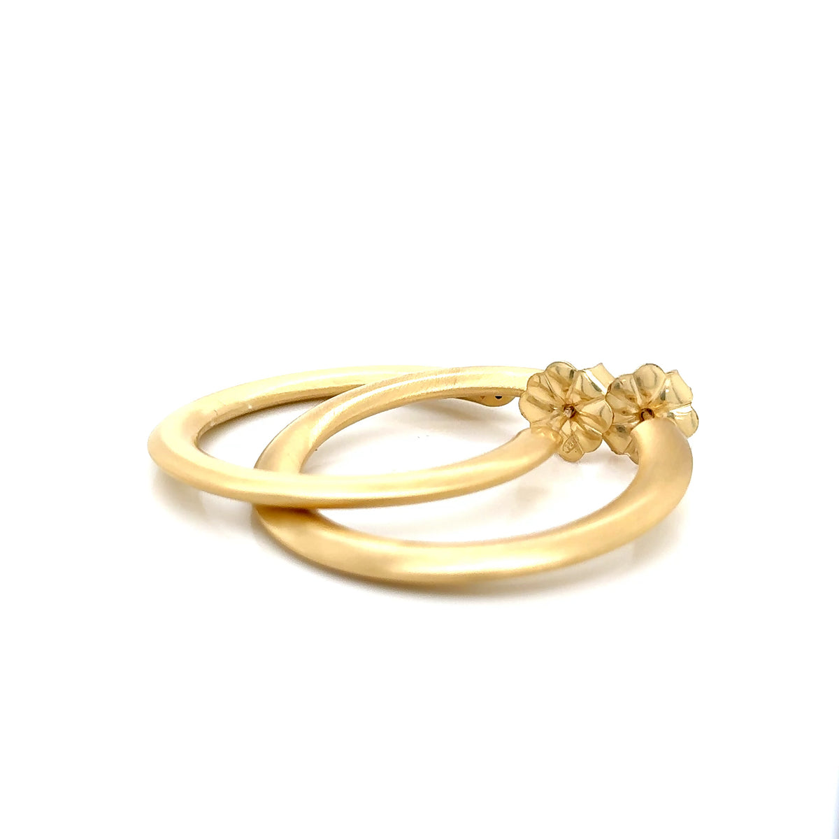 Aquaforte Gold Plated Large Hoop Earrings