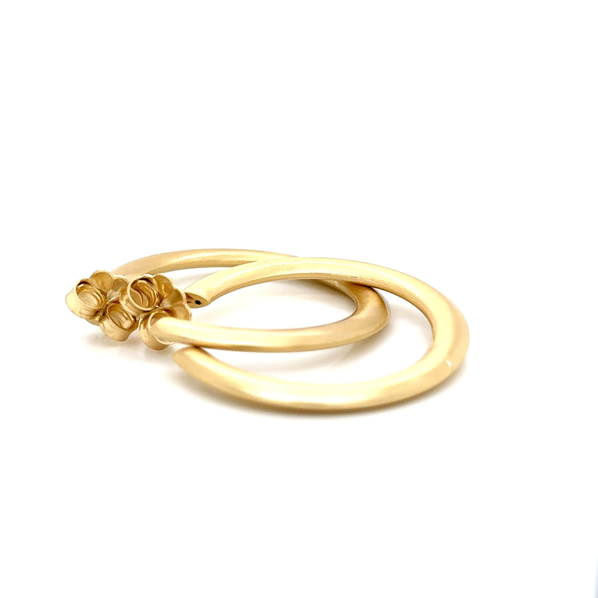 Aquaforte Gold Plated Large Hoop Earrings