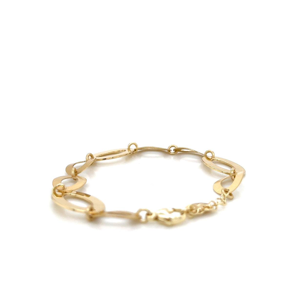Aquaforte Gold Plated Oval Bracelet