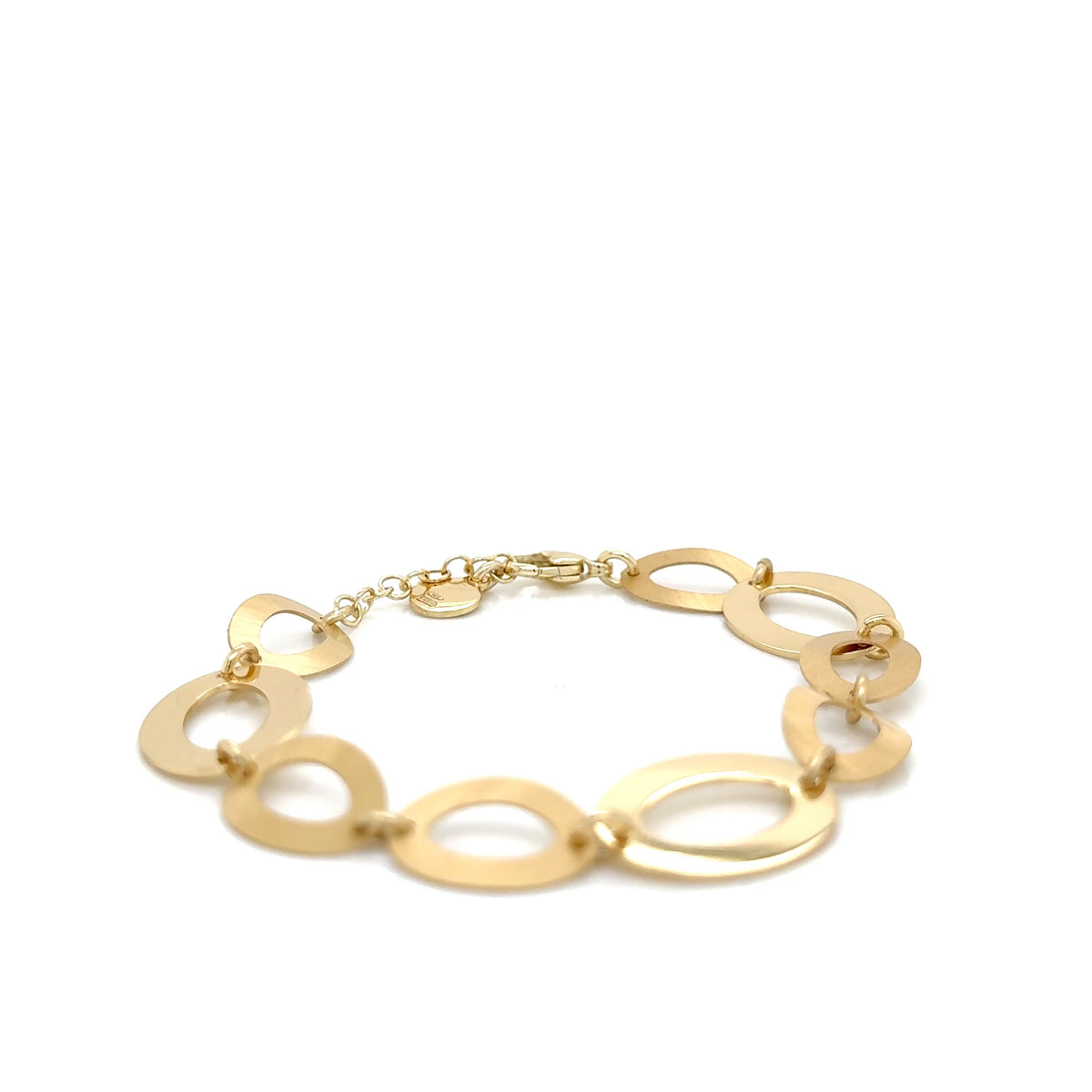 Aquaforte Gold Plated Oval Bracelet