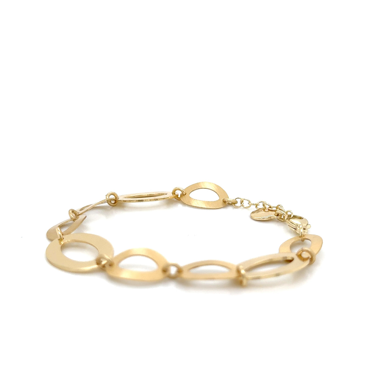 Aquaforte Gold Plated Oval Bracelet